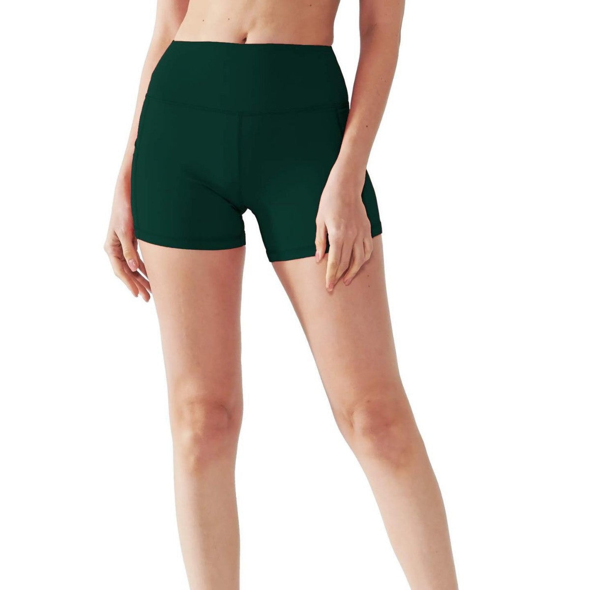 Damen Sportliche Hochtaillierte Shorts WW