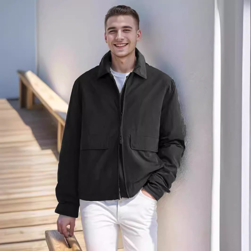 Herren leichte Übergangsjacke mit praktischen Brusttaschen und modernem Schnitt WW
