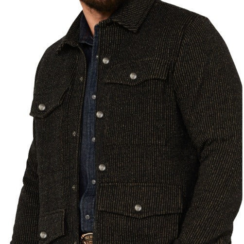 Herren casual Jahreszeitenjacke mit strukturiertem Baumwollmix und praktischen Taschen WW