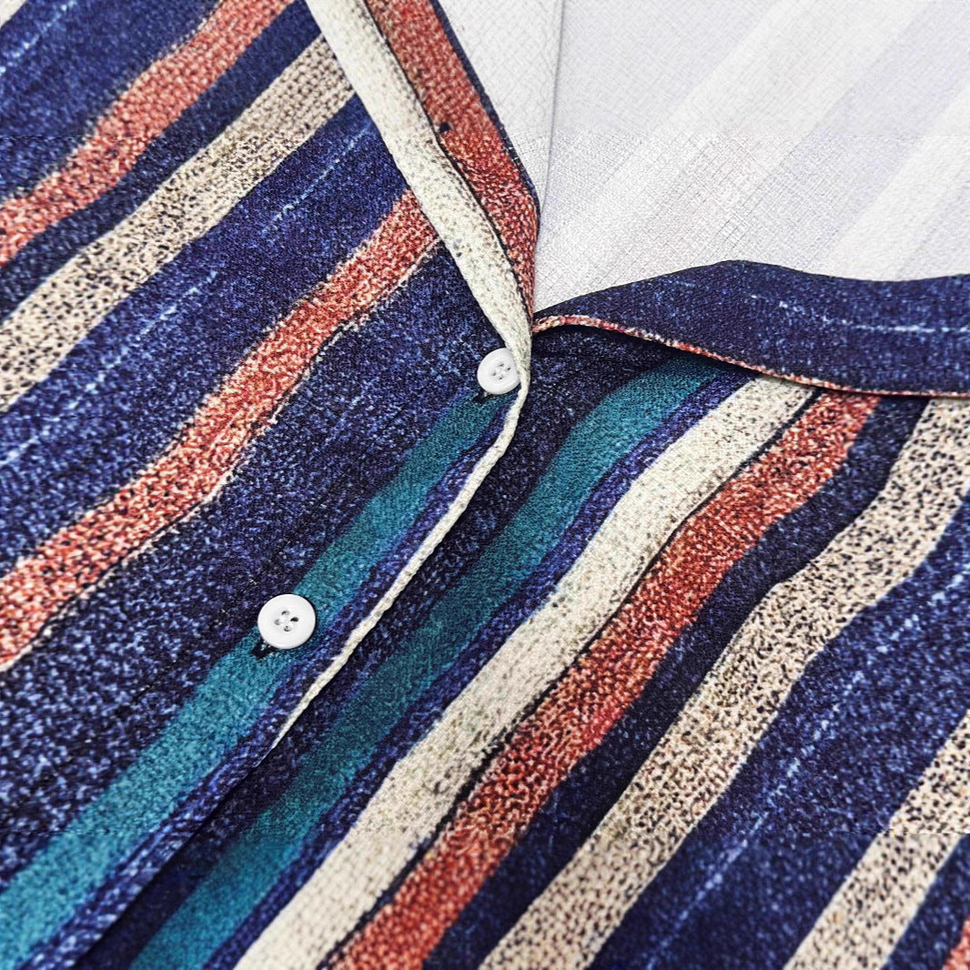 Damen Kurzärmeliges Hemdblusenkleid WW