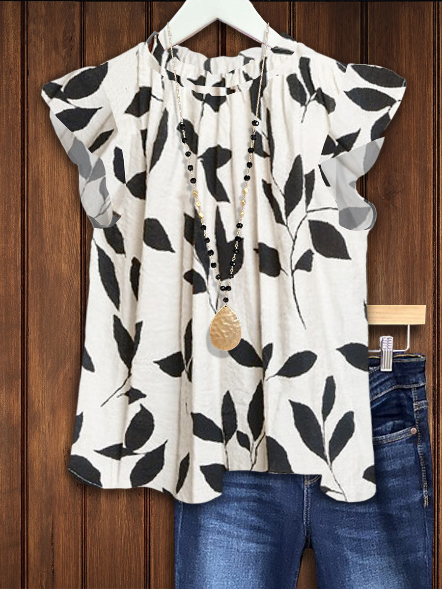 Damen Bluse mit floralem Design WW