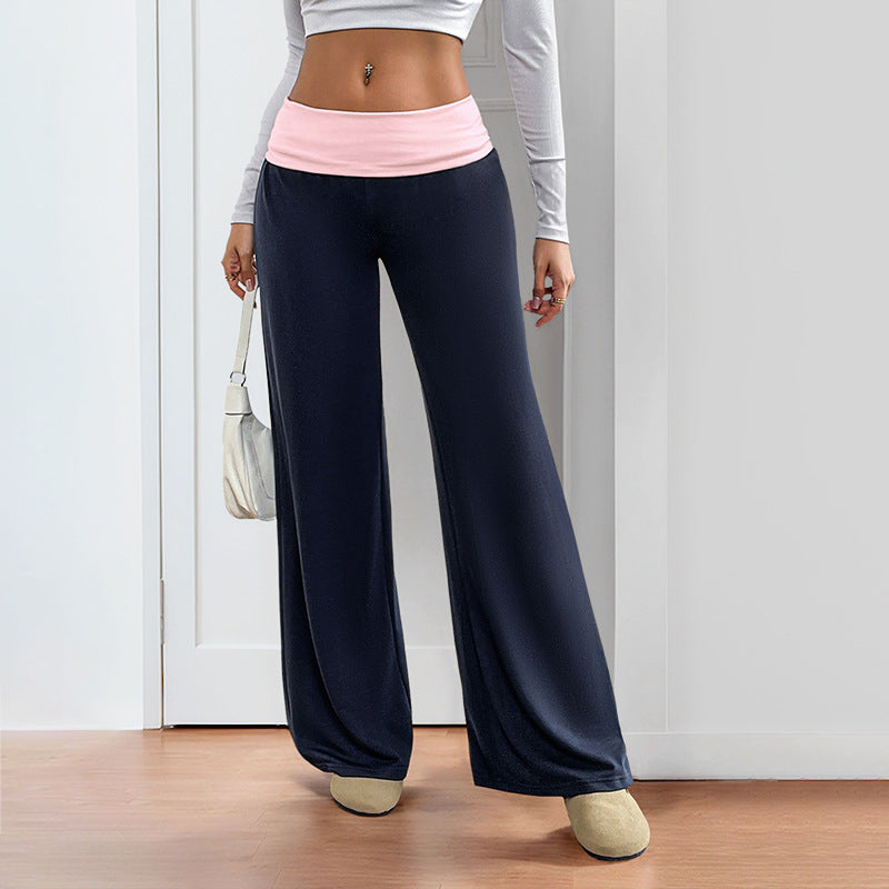 Damen Weite Sporthose mit elastischem Bund und gemütlichem Schnitt WW