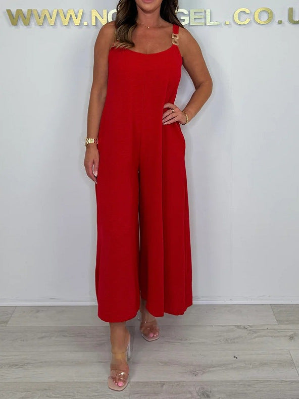 Damen Maxikleid mit elegantem Trägerdesign und seitlichem Schlitz WW