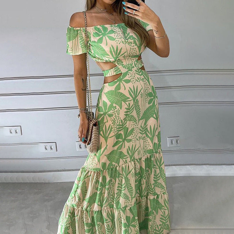 Damen Sommerliches Maxikleid mit Cut-Outs und floralem Design WW