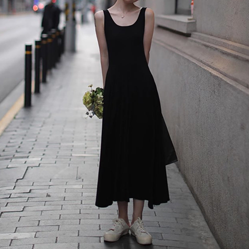 Damen A-Linie Midi Kleid WW