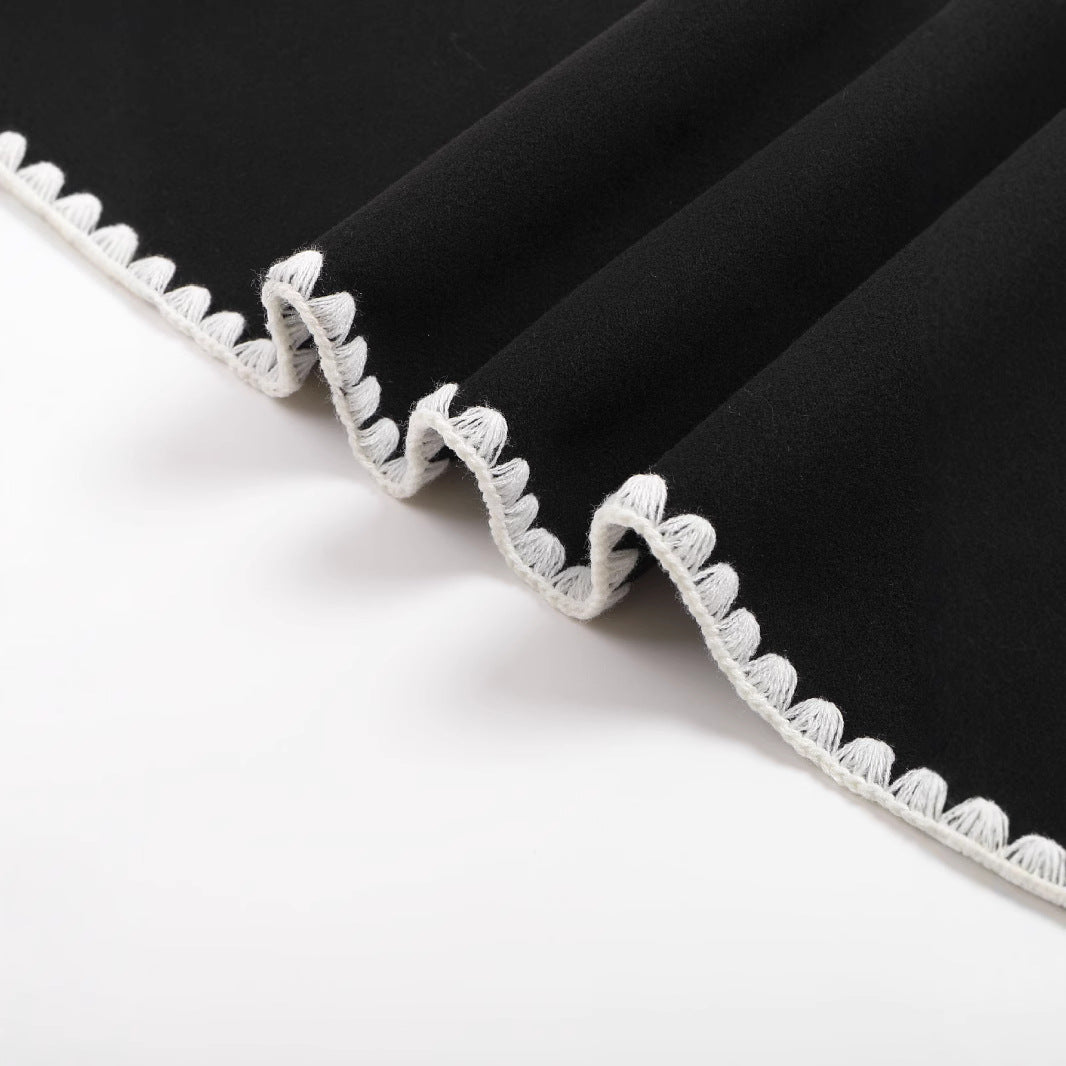 Damen modischer Cardigan-Anzug mit Kontrastnähten WW