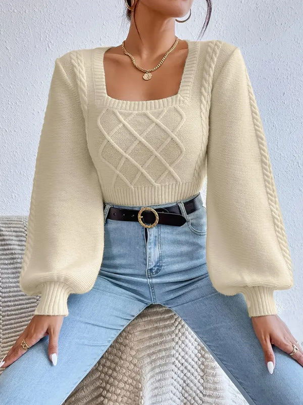 Damen Pullover mit eleganter Schnittführung und strukturiertem Design WW