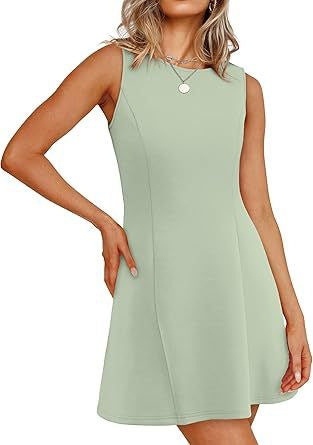 Damen ärmelloses A-Linien Kleid mit zeitlosem Schnitt WW