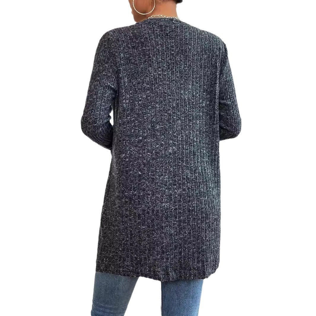 Damen Strickjacke mit strukturiertem Rippdesign und praktischen Taschen WW