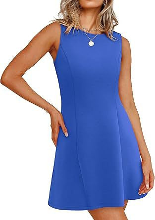 Damen ärmelloses A-Linien Kleid mit zeitlosem Schnitt WW