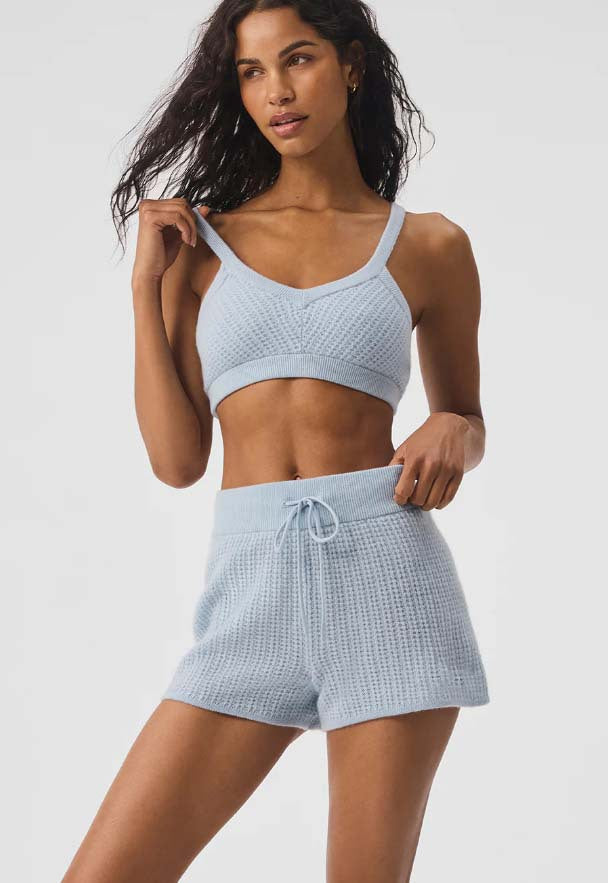 Damen lässiges Freizeit-Set aus Strukturstrick WW