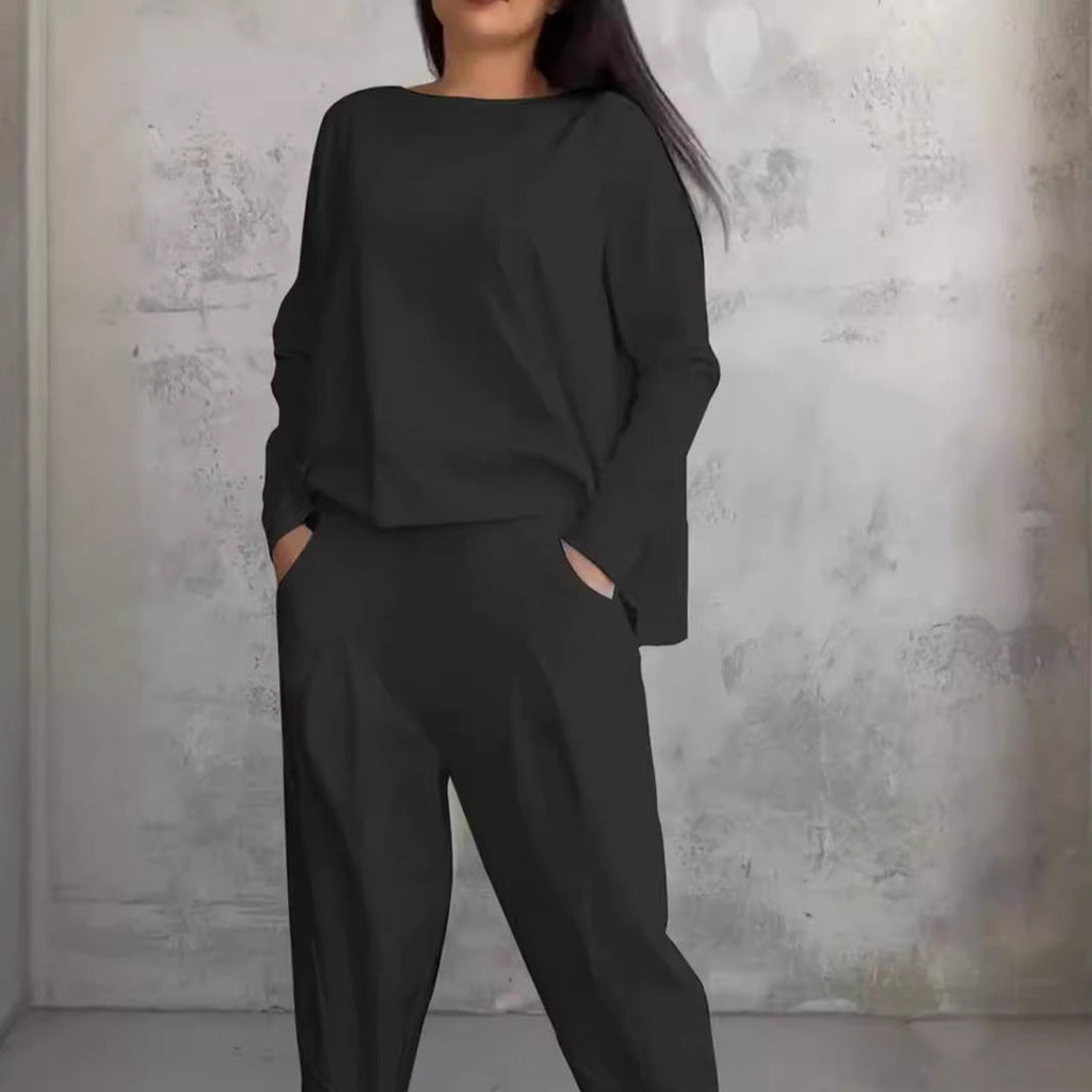 Damen lässiges Zweiteiliges Set aus hochwertiger Viskose WW