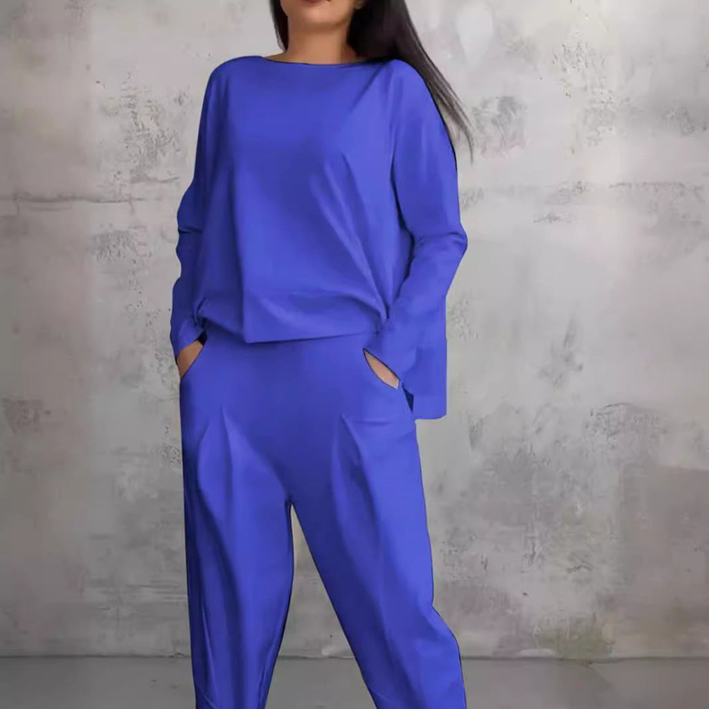 Damen lässiges Zweiteiliges Set aus hochwertiger Viskose WW