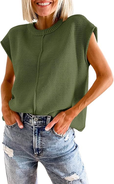 Damen lässiges Strickoberteil mit überschnittenen Schultern und strukturierter Textur WW