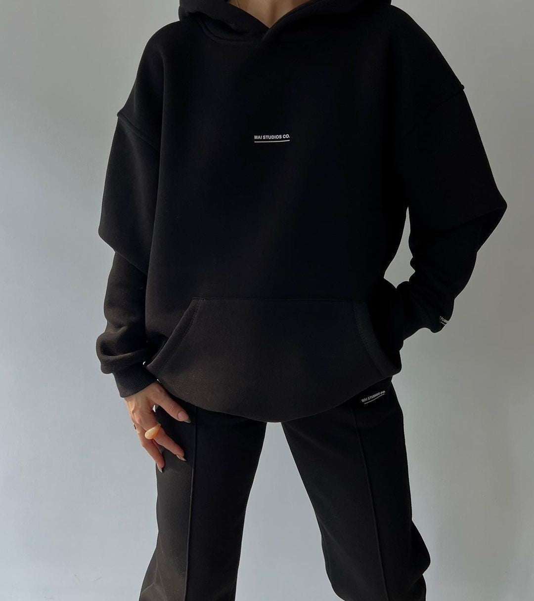 Damen Oversized Sweatshirt und passende Jogginghose Set WW