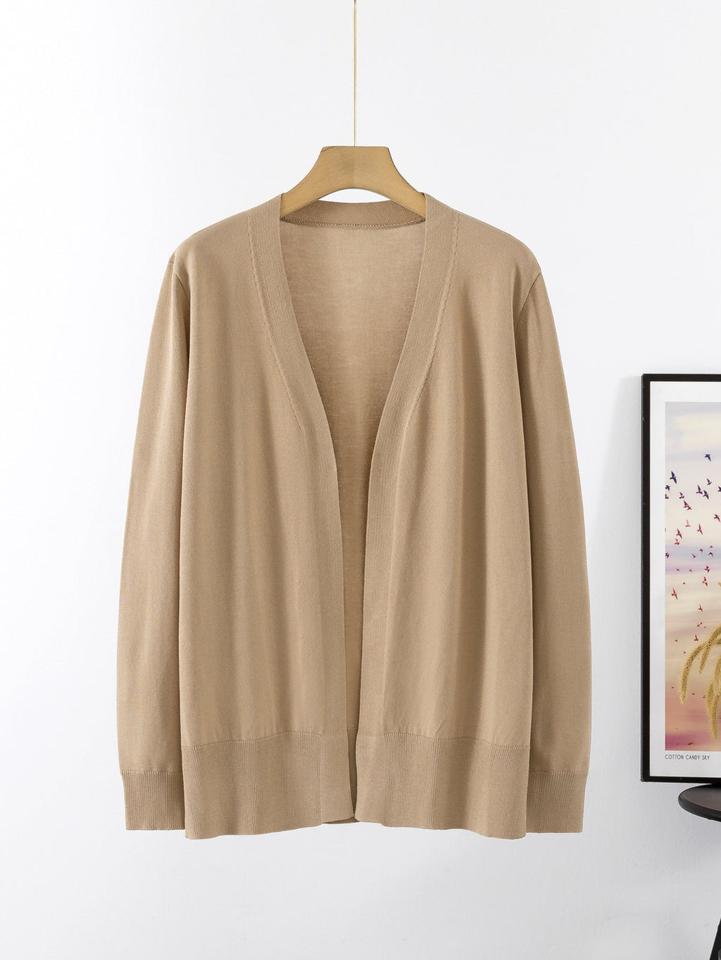 Damen lässiger Strickcardigan im minimalistischen Design WW
