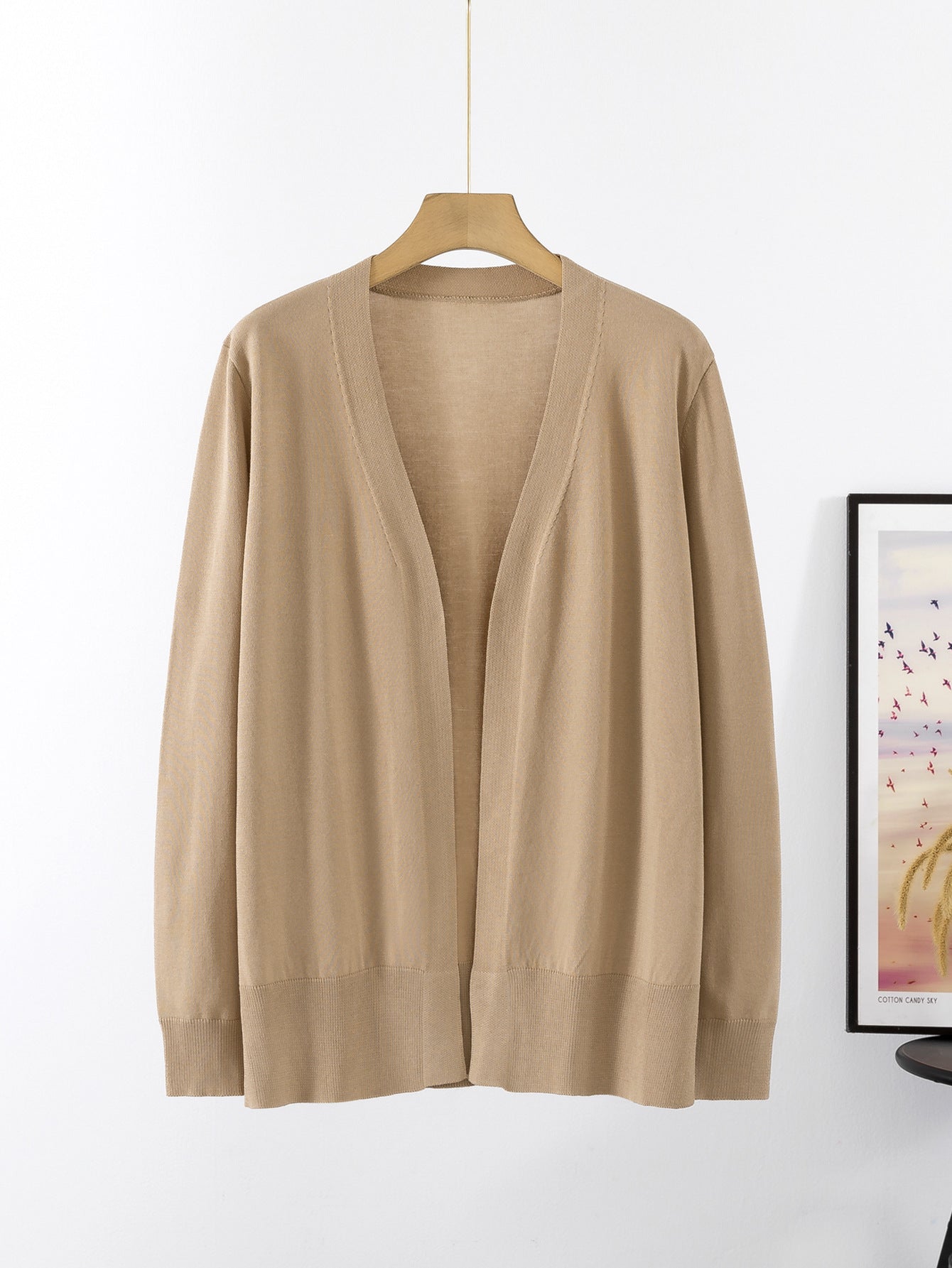 Damen lässiger Strickcardigan im minimalistischen Design WW