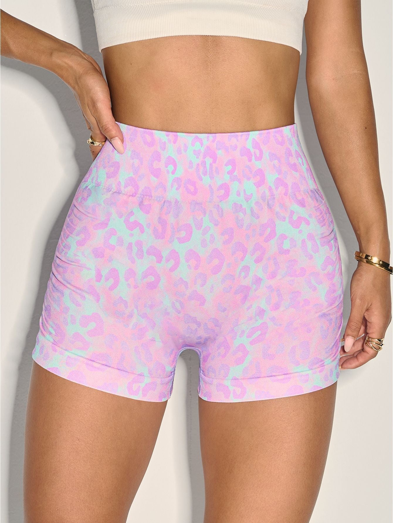Damen Sportliche High-Waist Shorts WW