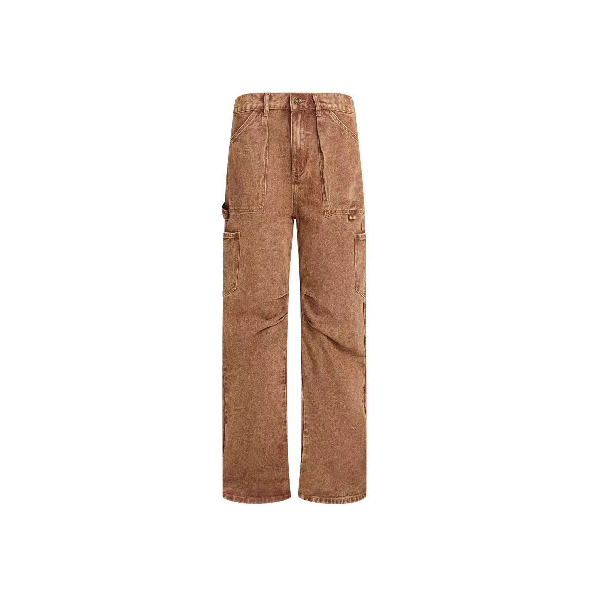 Damen lässige Cargo-Jeans mit verstellbarem Bund WW
