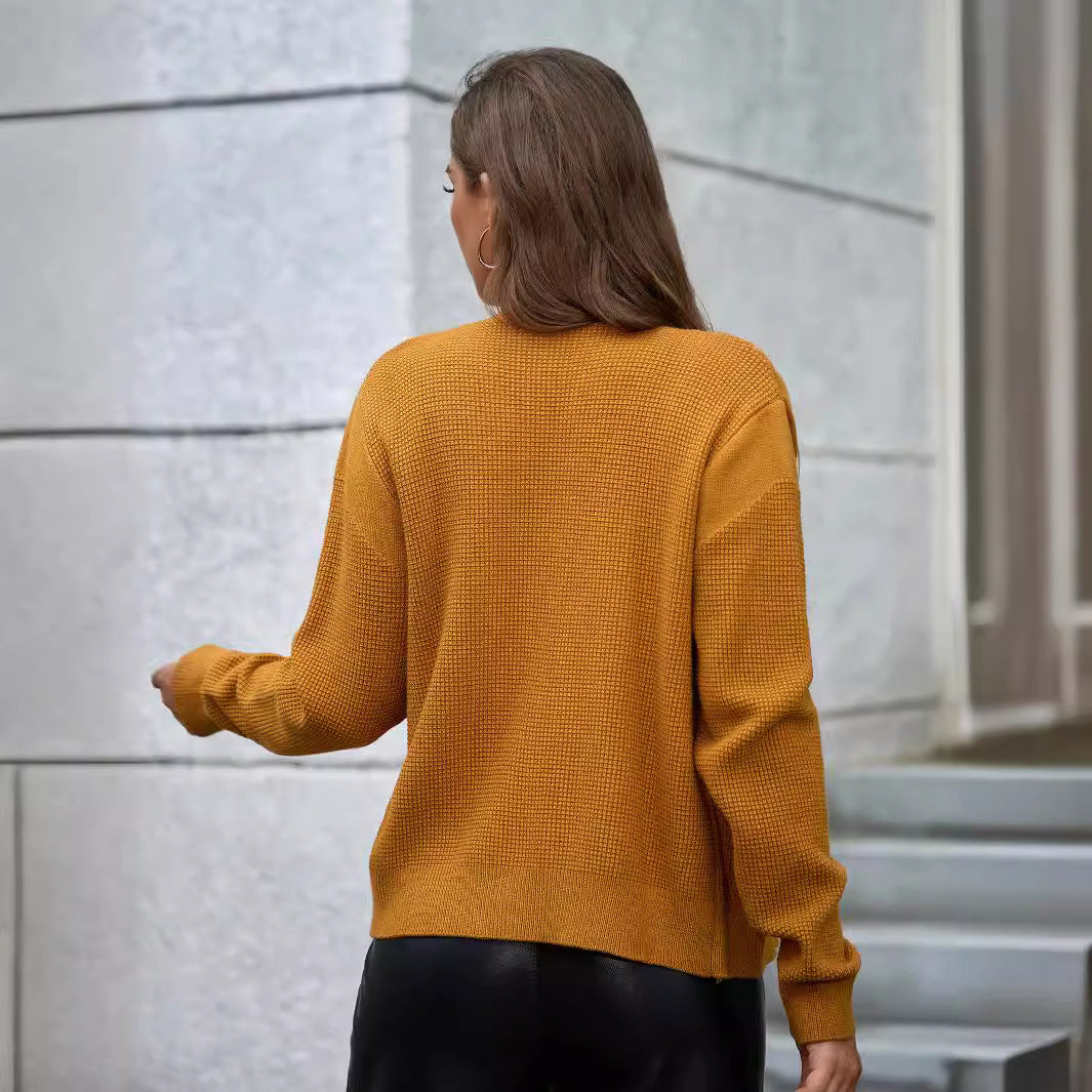 Damen Strickjacke mit Knopfdetails und strukturierter Oberfläche WW