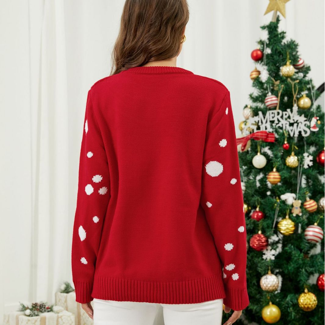 Damen Pullover mit festlichem Reindeer-Design WW
