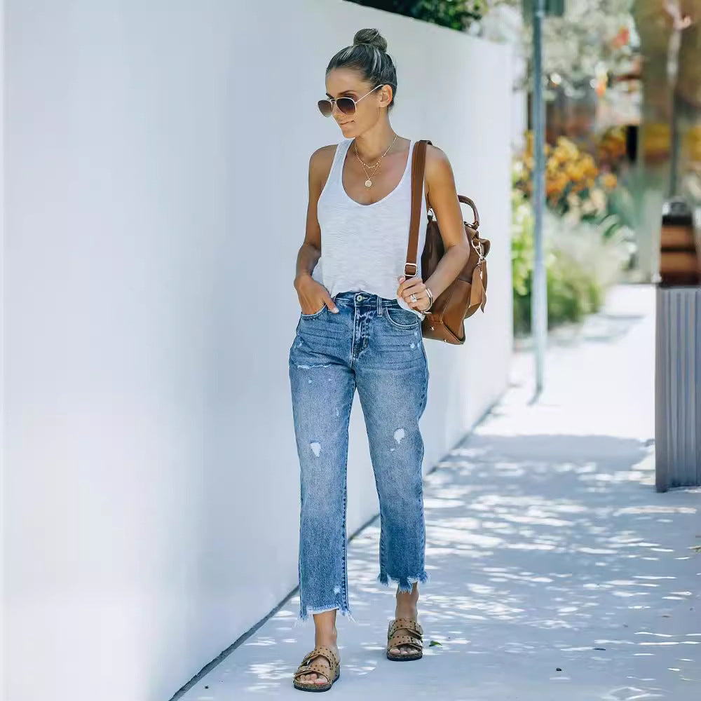 Damen Skinny High-Waist Jeans WW