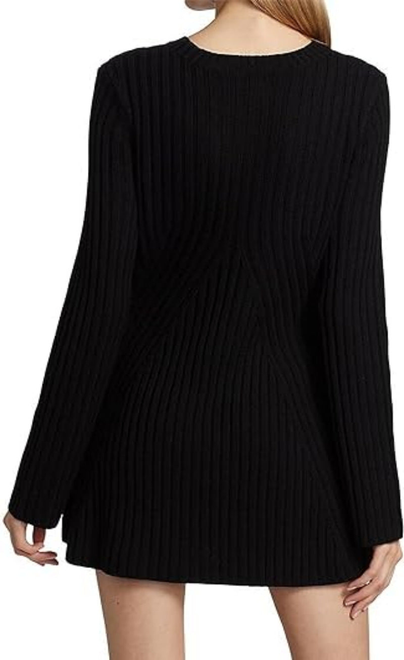 Damen Strickpullover mit raffiniertem Rippdesign WW