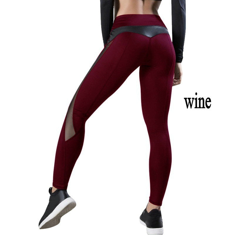 Damen Sport-Leggings mit atmungsaktivem Mesh-Einsatz WW
