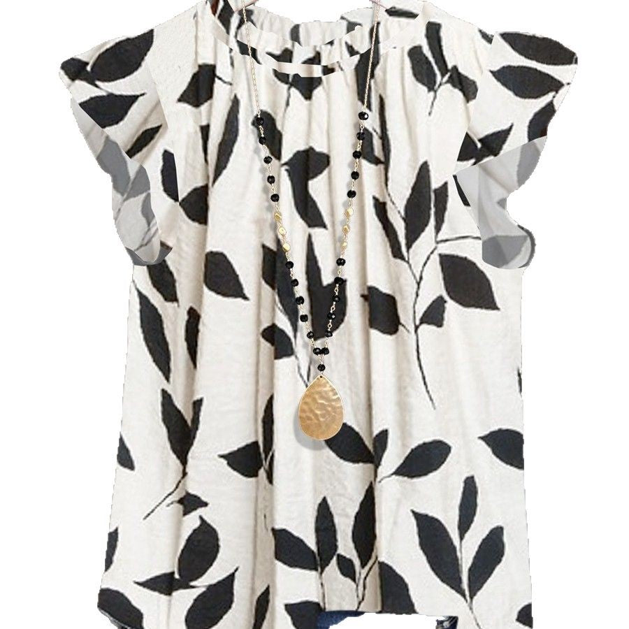 Damen Bluse mit floralem Design WW