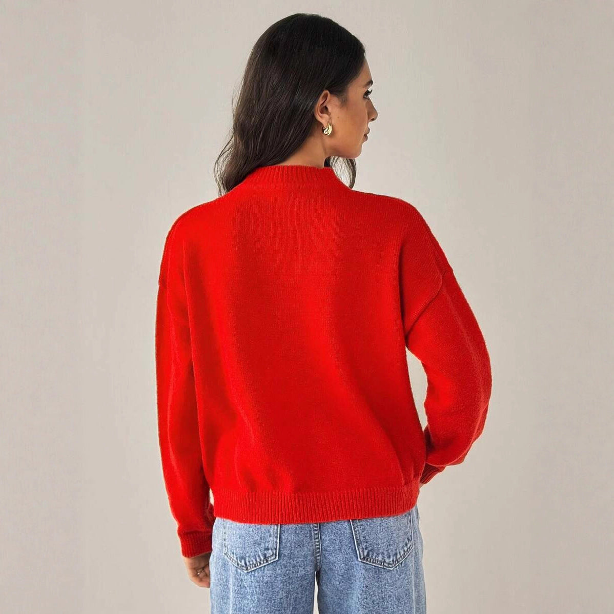 Damen Strickpullover mit maritimem Fischdesign WW