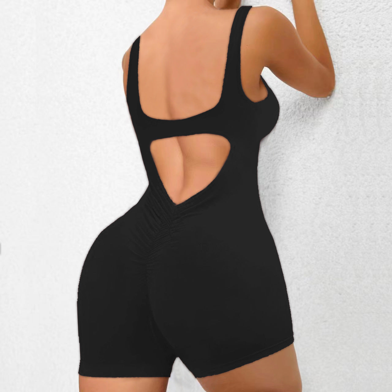 Damen Sportlicher Bodysuit mit innovativem Rückenausschnitt WW