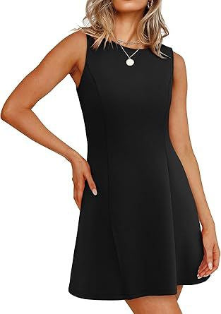 Damen ärmelloses A-Linien Kleid mit zeitlosem Schnitt WW