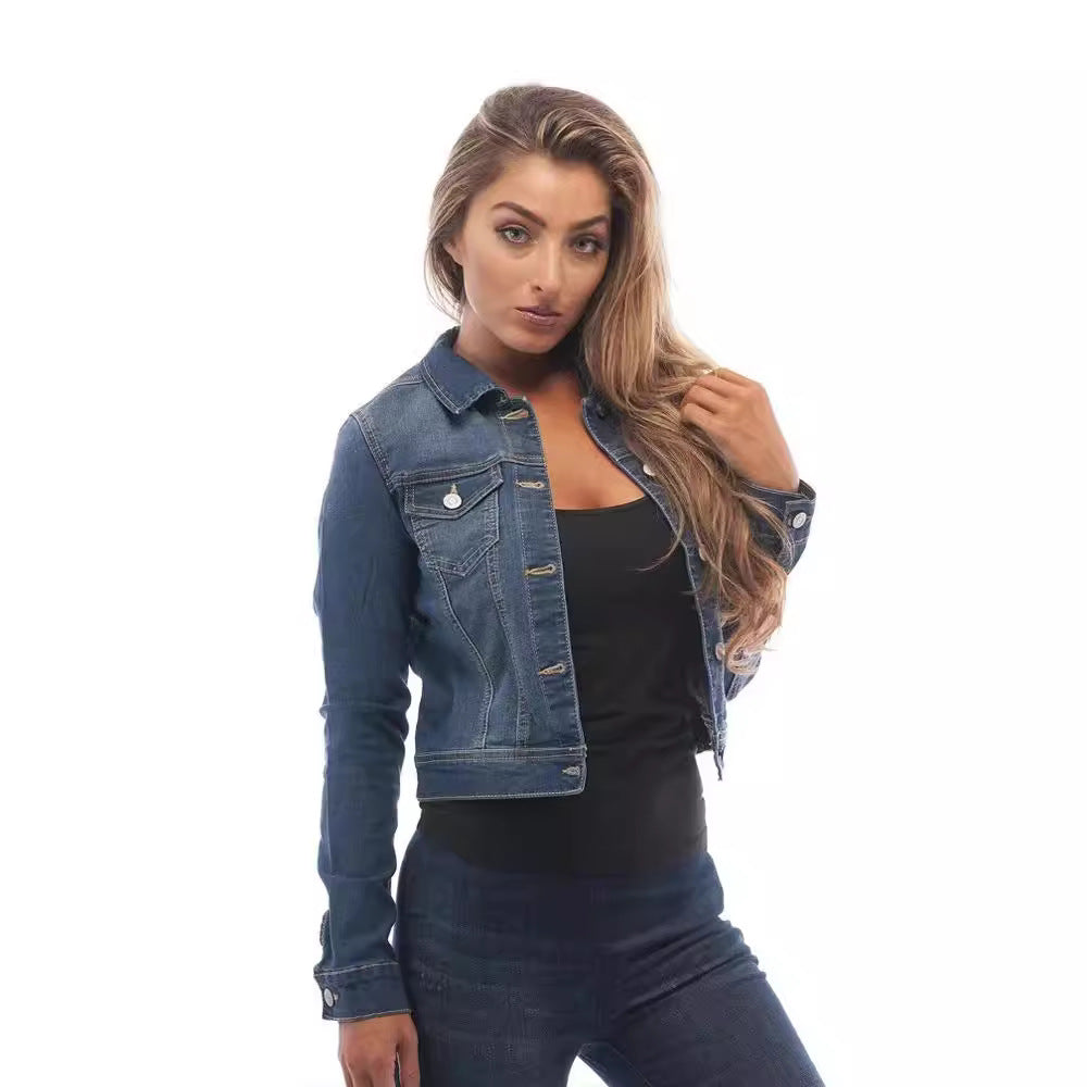 Damen lässige Jeansjacke WW