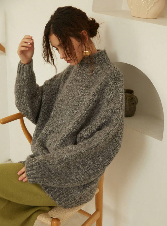 Damen Grobstrick Pullover WW
