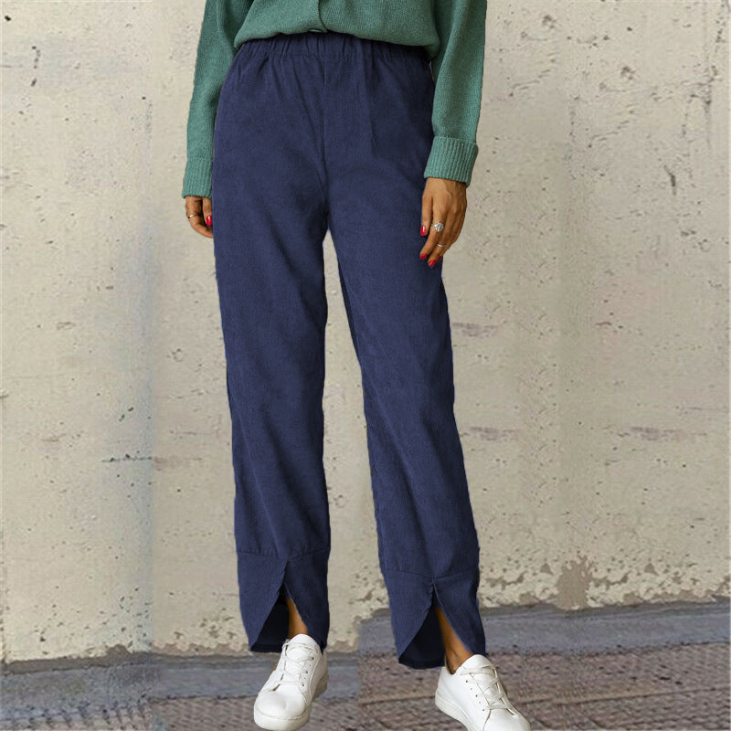 Damen Freizeithose mit sportlichem Schnitt und elastischem Bund WW