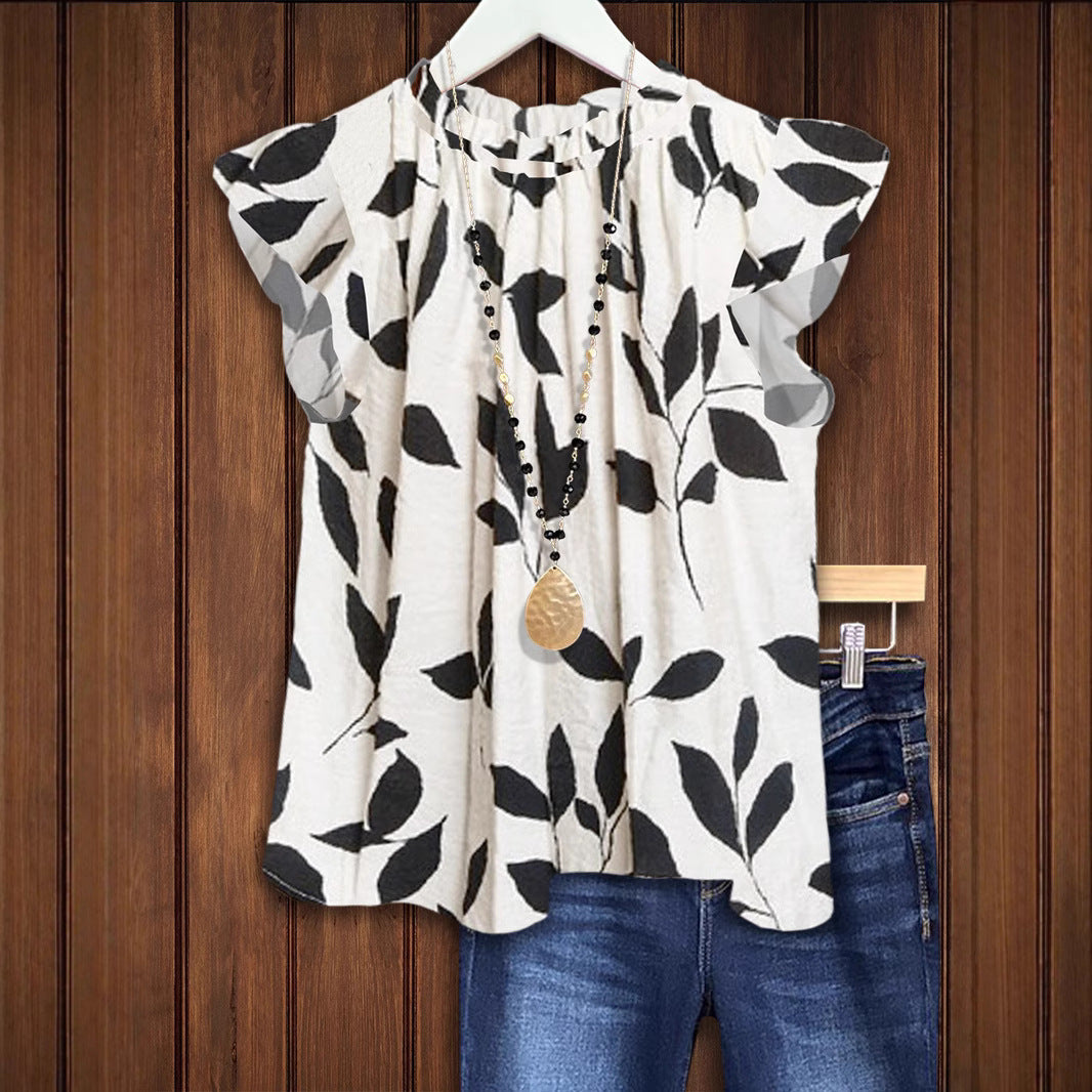 Damen Bluse mit floralem Design WW