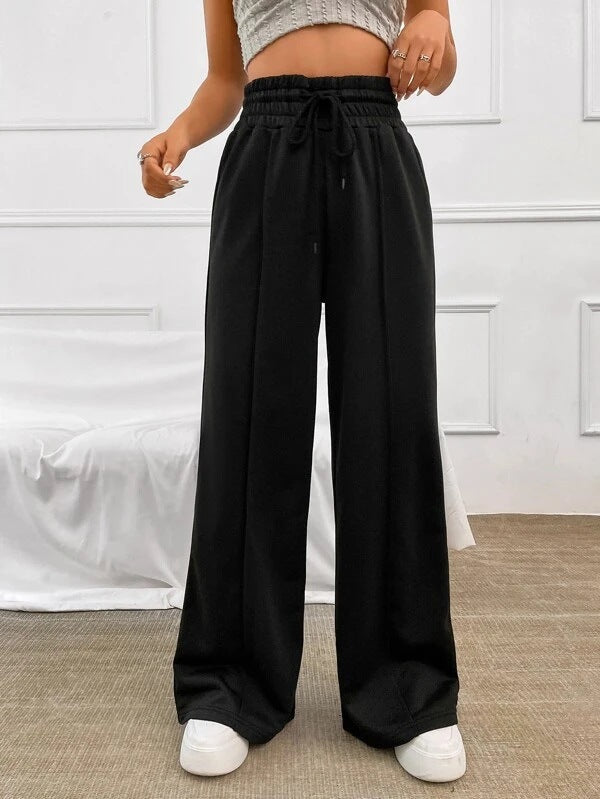 Damen weite Sporthose mit elastischem Bund WW