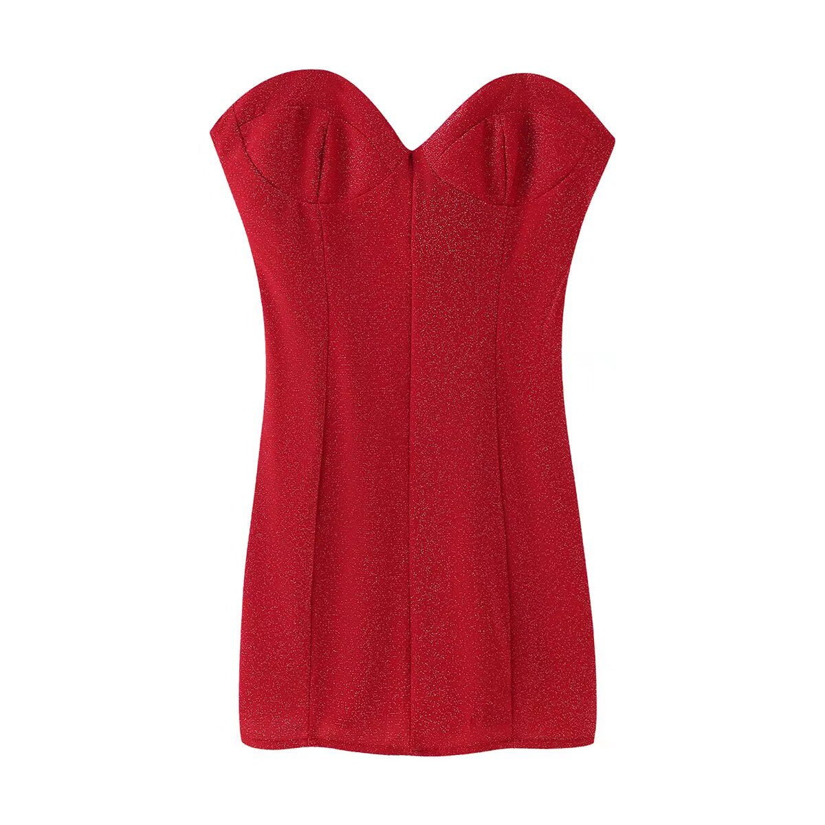 Damen Abendkleid mit schmalem Schnitt und elegantem Herz-Ausschnitt WW