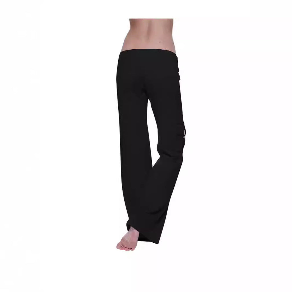 Damen Bequeme Freizeithose mit seitlichen Taschen und elastischem Bund WW