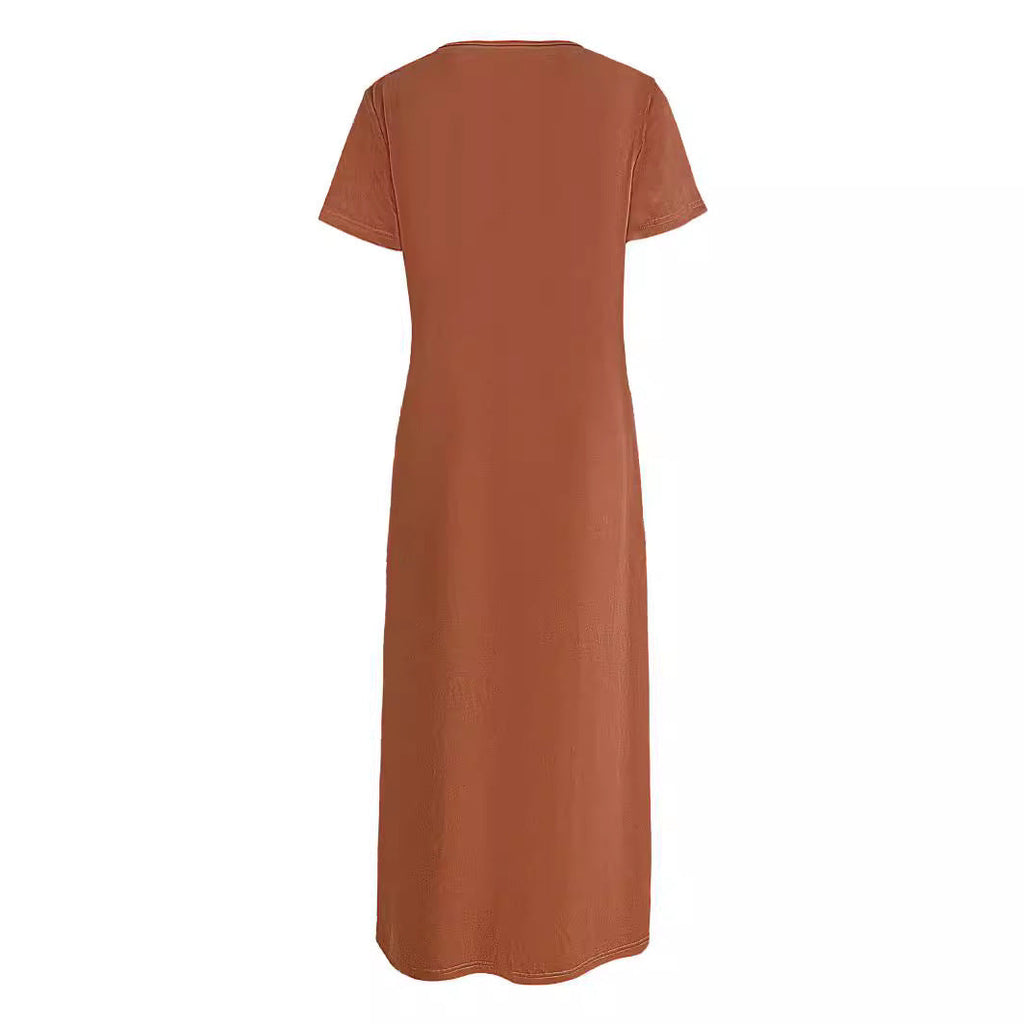 Damen Maxikleid mit grafischem Druck WW