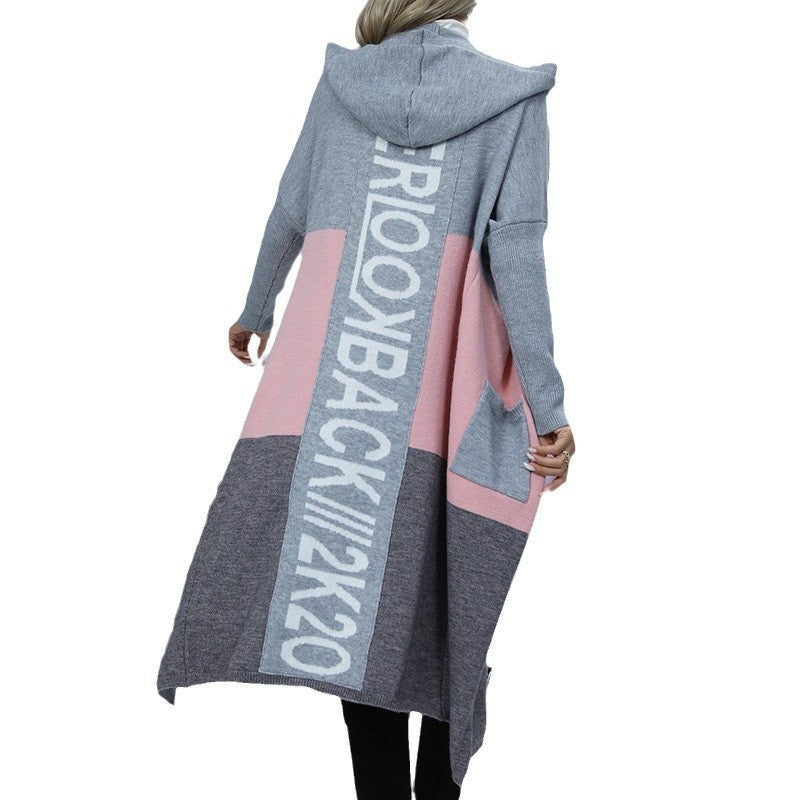 Damen lässiger Kapuzencardigan WW