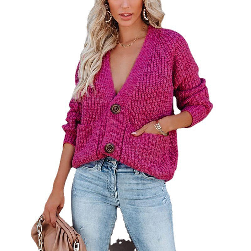 Damen Strickjacke im lässigen Schnitt mit praktischen Taschen WW