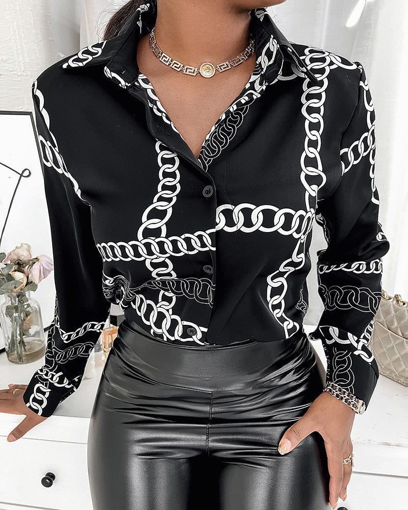 Damen Modernes und stilvolles Langarmhemd WW