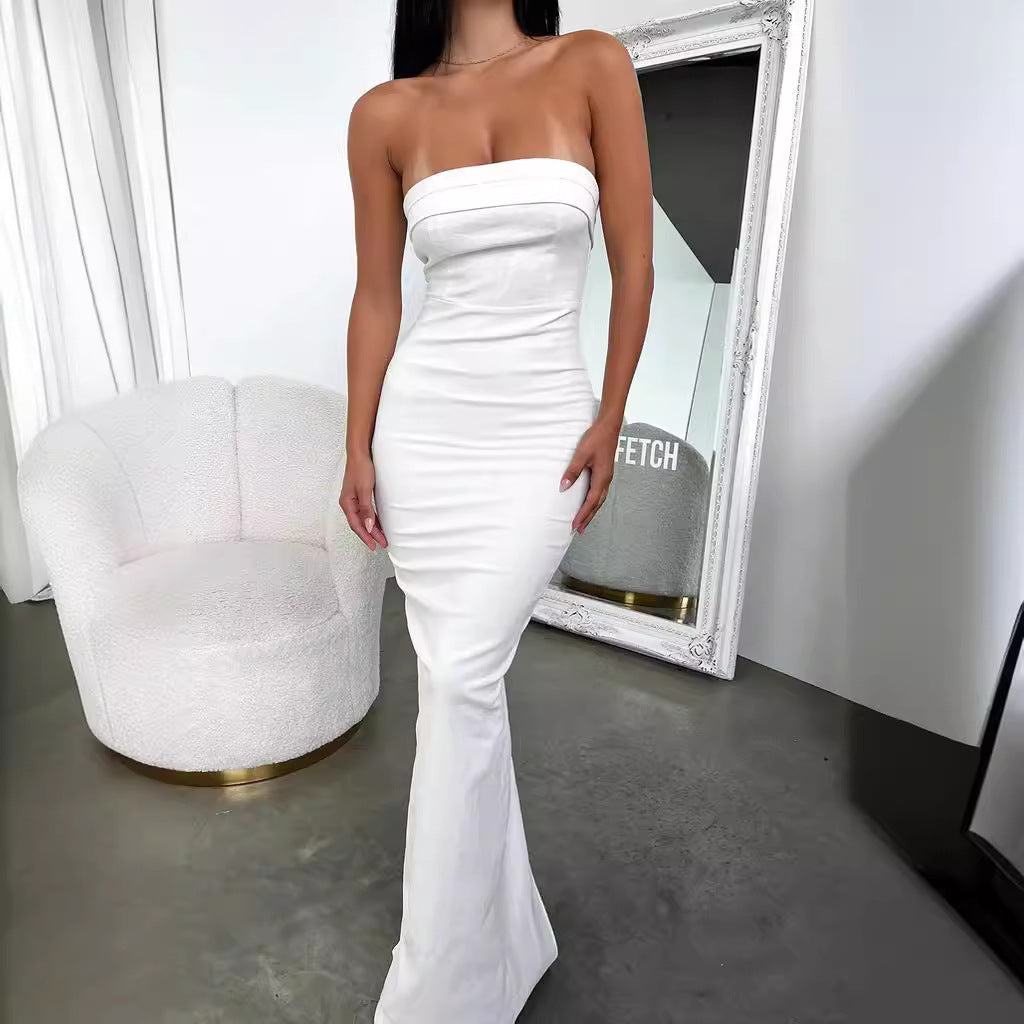 Damen Elegantes und figurbetontes Maxikleid mit Blumenmuster WW