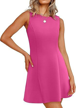 Damen ärmelloses A-Linien Kleid mit zeitlosem Schnitt WW