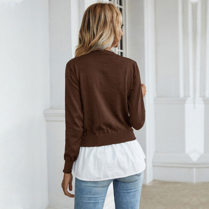 Damen Fashion Pullover mit innovativem Lagen-Look WW