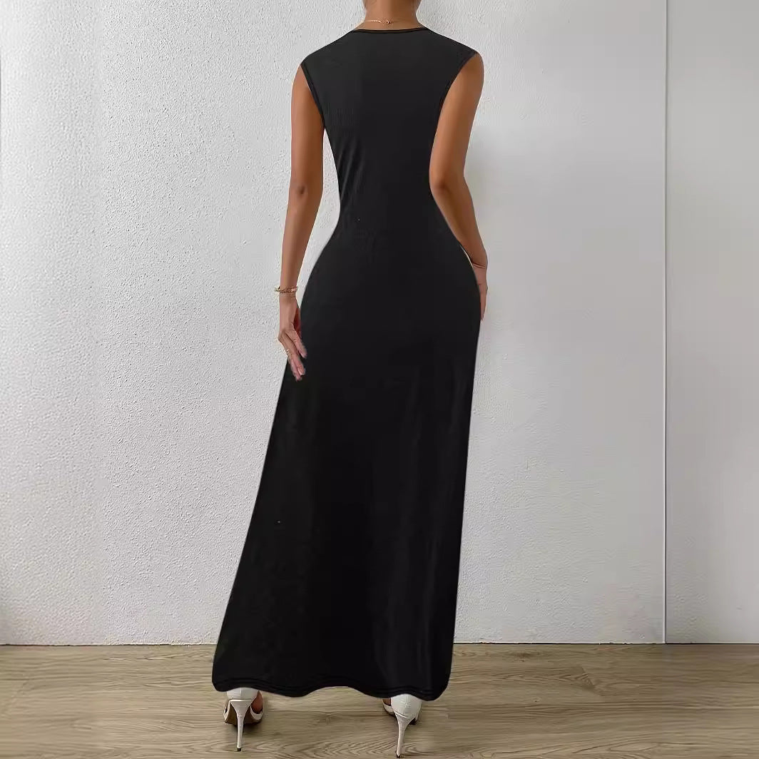 Damen Maxikleid mit elegantem Wickeldesign und schmeichelndem Schnitt WW