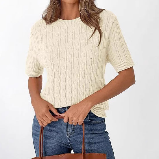 Damen Strickpullover mit Strukturmuster WW