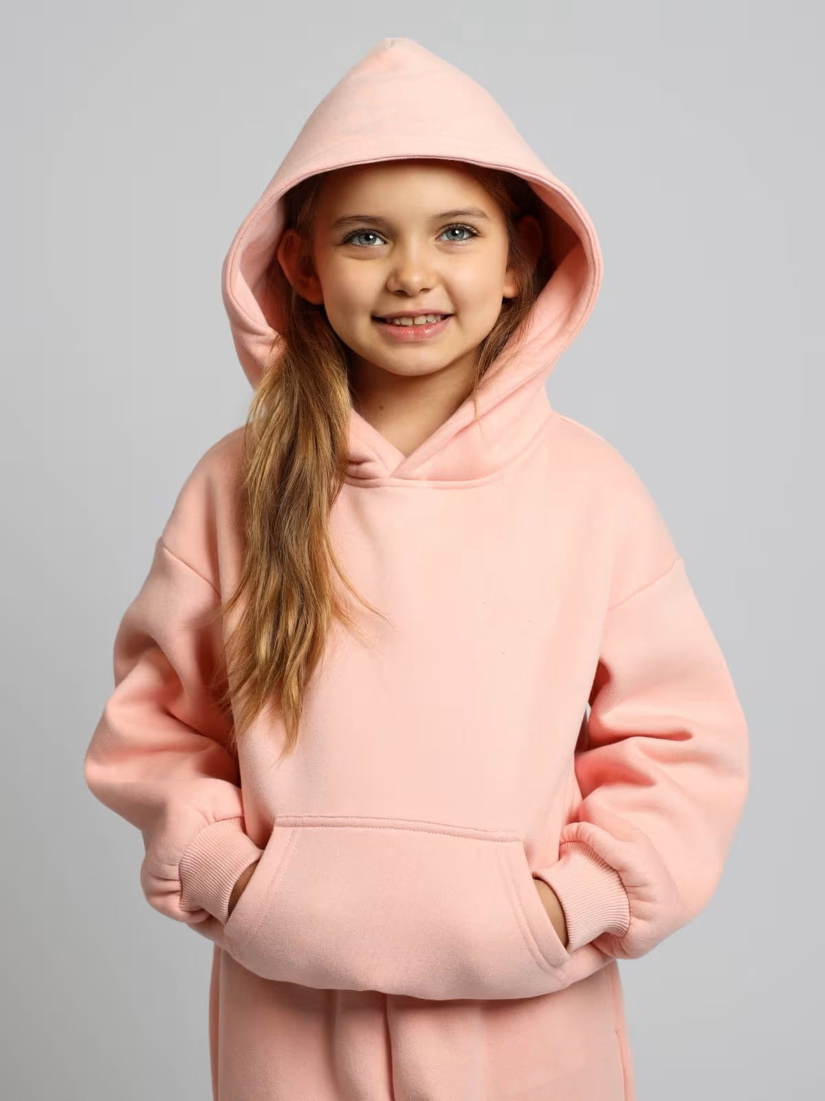 Damen lässiges Kapuzenpullover mit geräumiger Kängurutasche und kuscheligem Material WW