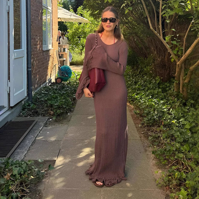 DamenMaxikleid mit Raffungen WW